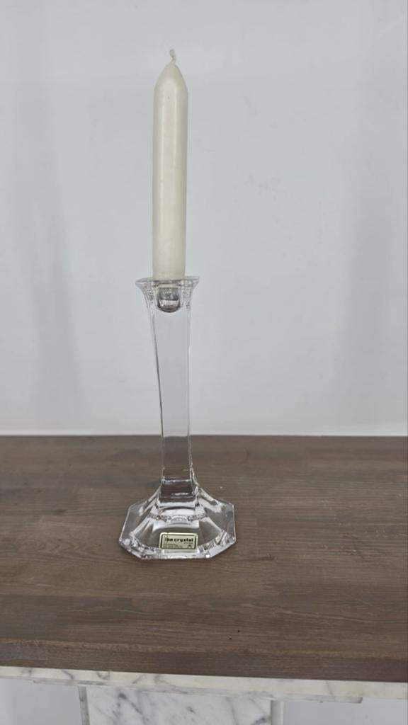 Vintage Loodkristal Kandelaar | 24% Lead Crystal |, Antiek en Kunst, Antiek | Glas en Kristal, Ophalen of Verzenden