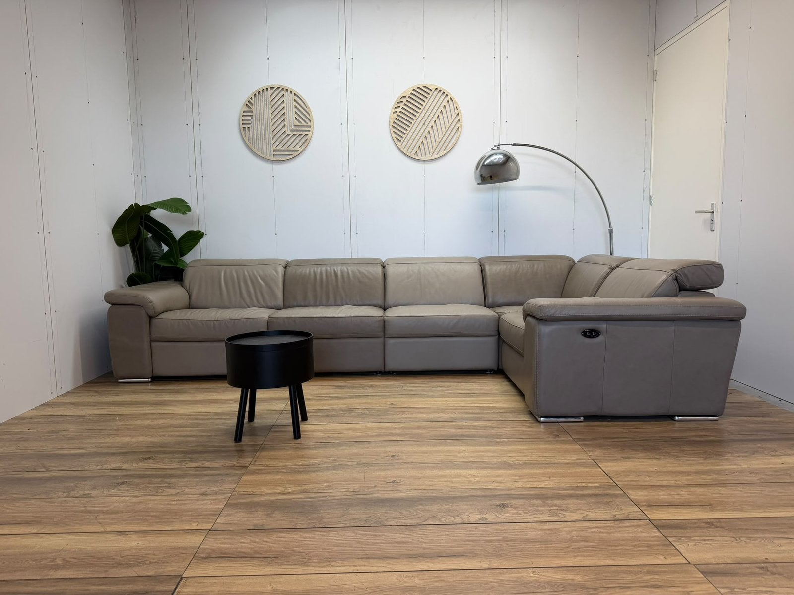 Chateau d’Ax Echt Leren Hoekbank | Elektrische Functie, 250 tot 300 cm, Verzenden, Leer, Zo goed als nieuw