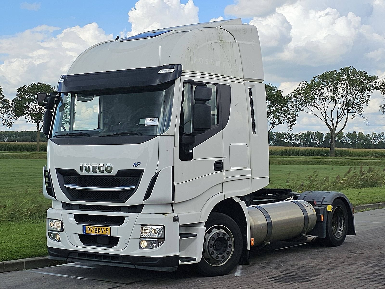 IVECO AS440S40 STRALIS lng, Auto's, Vrachtwagens, Automaat, Elektrische buitenspiegels, Euro 6, Wit