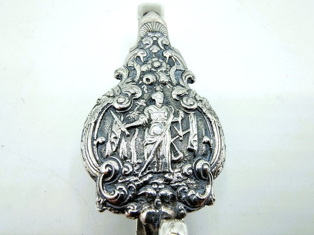 Zilveren beugeltas, J.S. Glasouw, H. Hop, Amsterdam, 1782, Verzenden, Zilver