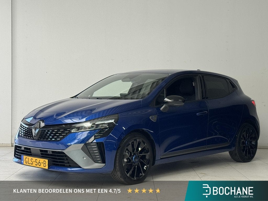 Renault Clio 1.0 TCe 90 GPF Esprit Alpine | Navigatie | 360, Gebruikt, Met garantie (alle), Blauw, Leder en Stof