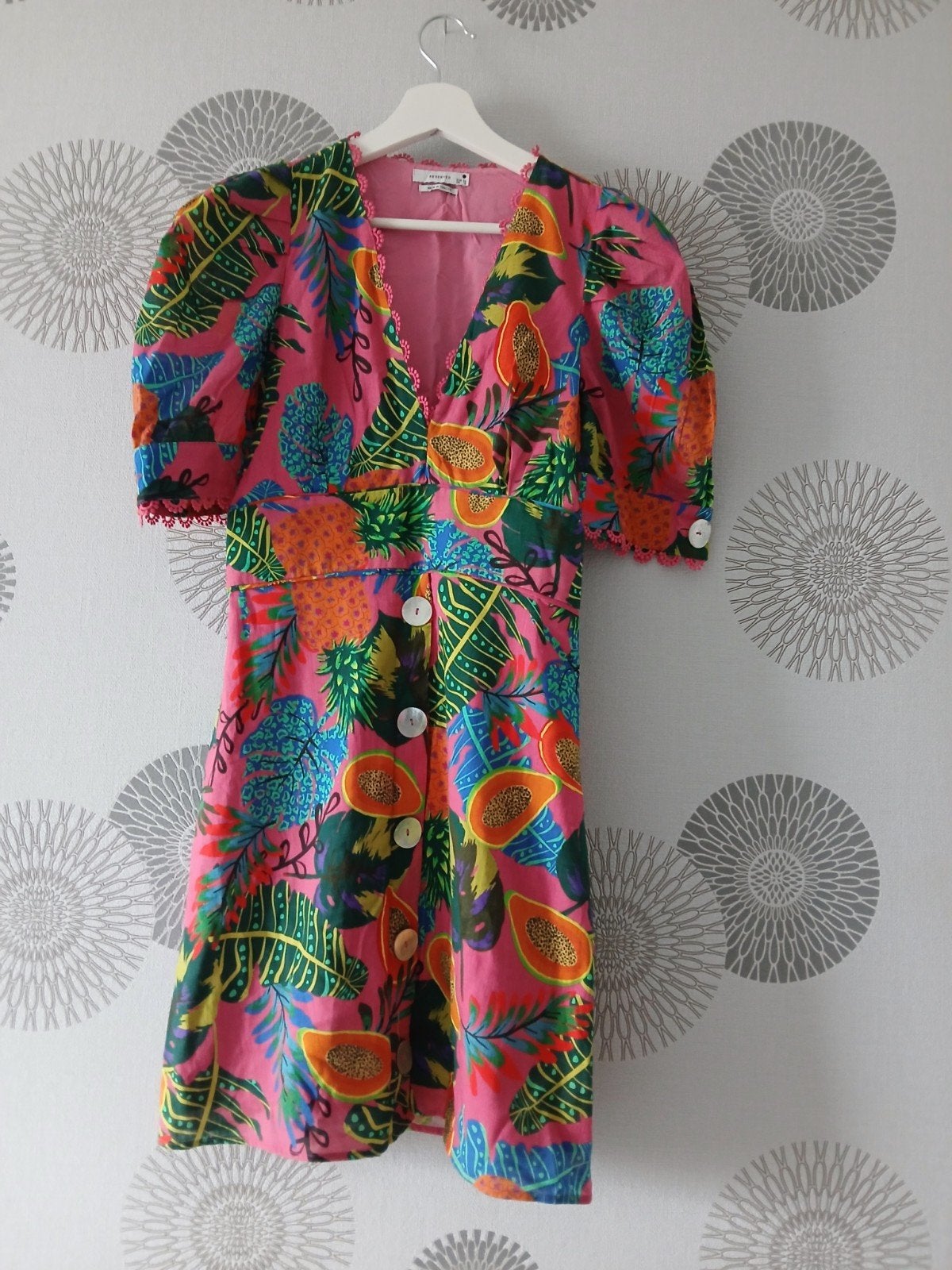 Reserved jurkje met vrolijke print en zachte katoen, Meerkleurig, Ophalen of Verzenden, Zo goed als nieuw, Maat 36 (S)