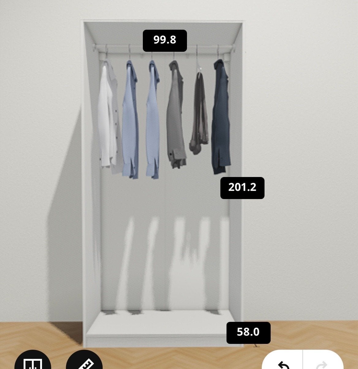 IKEA pax kast basiselement, Ophalen, Gebruikt, 200 cm of meer, 50 tot 100 cm