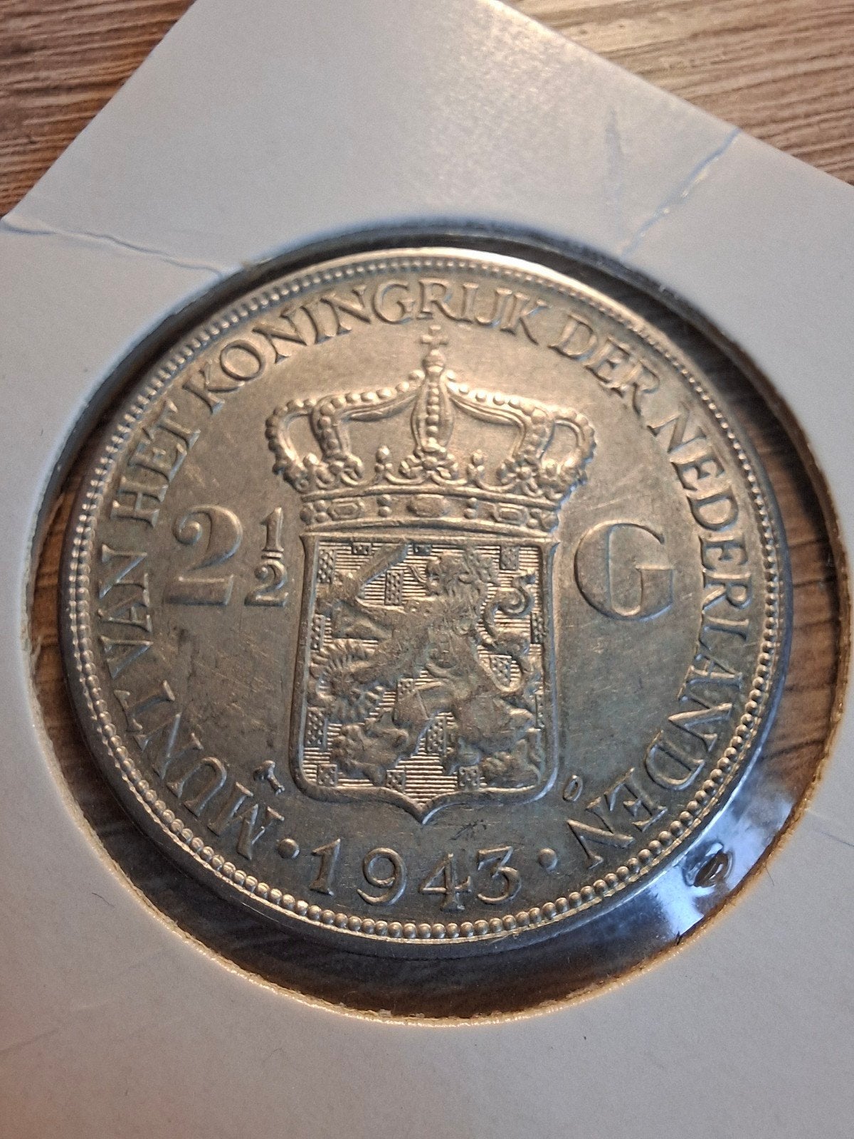 Rijksdaalder 1943 | nette staat, Postzegels en Munten, Munten | Nederland, Zilver, Ophalen of Verzenden, Koningin Wilhelmina, Losse munt