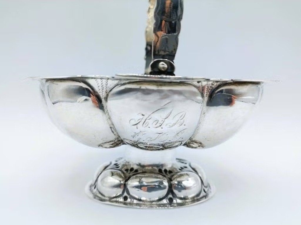 Zilveren mand van brandewijnkom T. Brongers, Winschoten 1750, Antiek en Kunst, Verzenden, Zilver