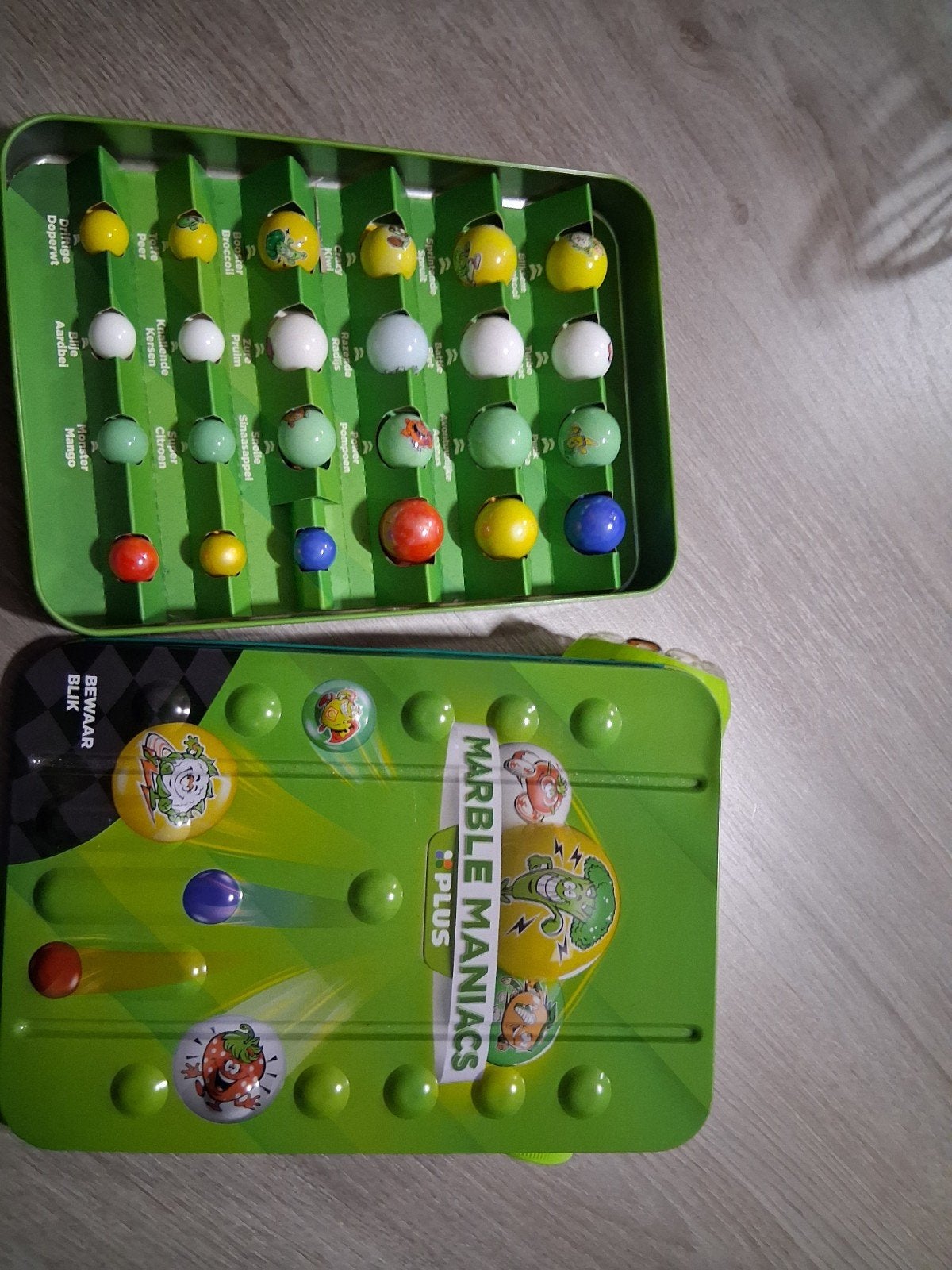 Plus Marble Mania Knikkers Set - Compleet met Bewaarblik, Verzamelen, Ophalen of Verzenden, Zo goed als nieuw