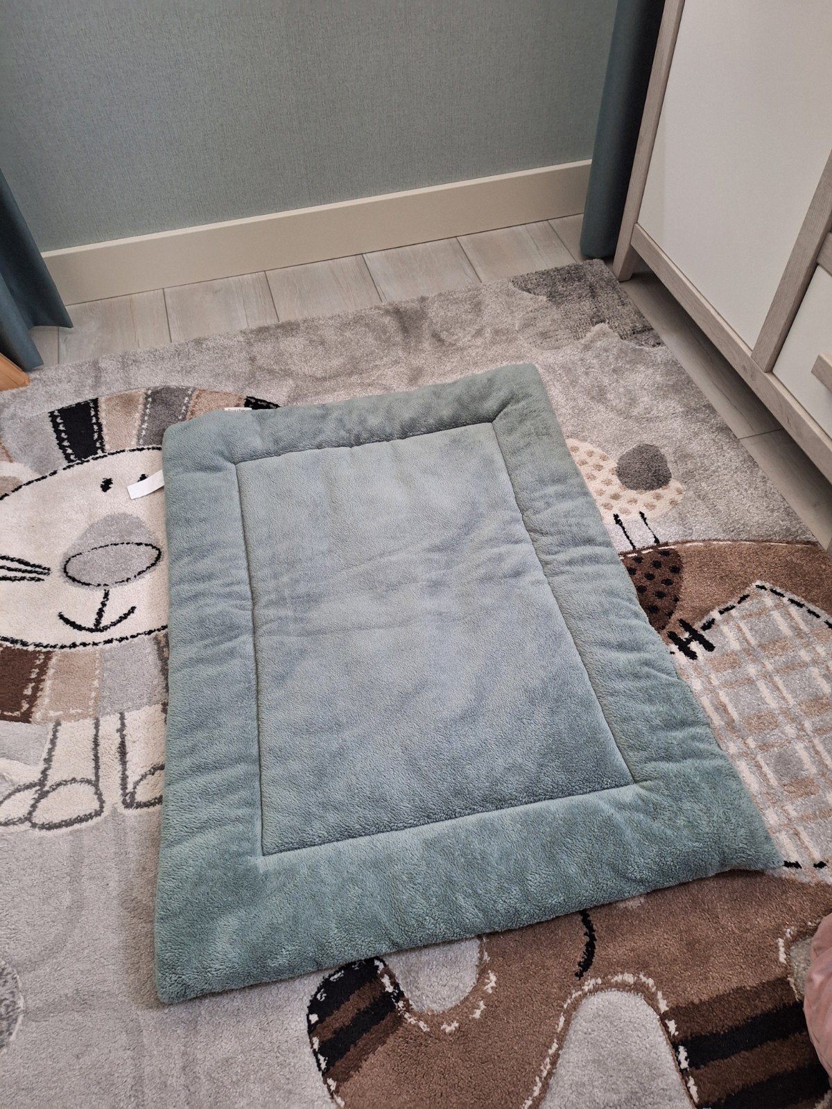 Boxkleed Sense zeegroen - 75x95, Ophalen of Verzenden, Nieuw, Rechthoekig, 50 tot 100 cm