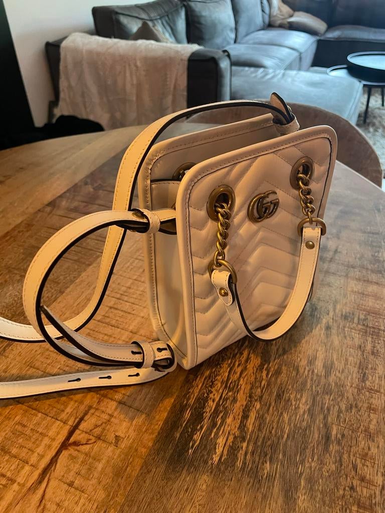 Nieuwe Gucci tas - Nooit gebruikt, inclusief stofzak, Ophalen of Verzenden, Nieuw, Wit, Schoudertasje