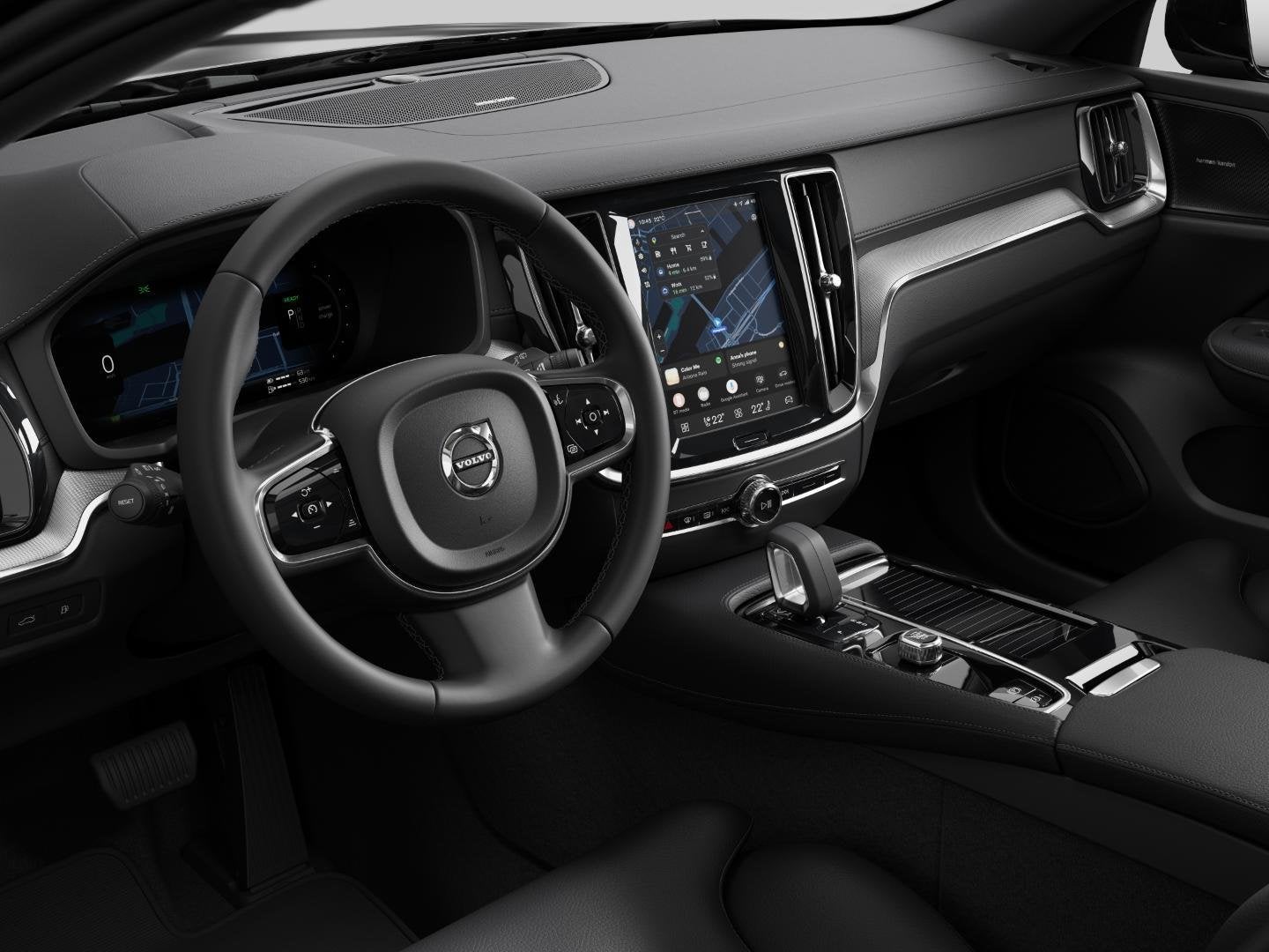 Volvo V60 T8 Plug-in hybrid AWD Ultra Dark | Ledere bekledin, Automaat, 180 min, Zwart, 455 pk