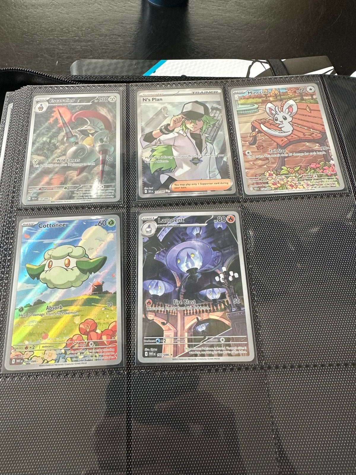 Pokémon  - Escavalier, N's Plan, Lampent, Ophalen of Verzenden, Zo goed als nieuw, Meerdere kaarten