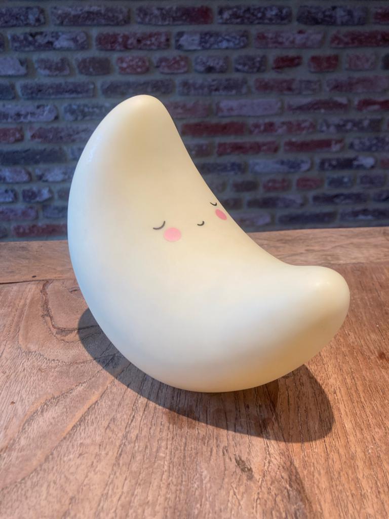 Leuke maan nachtlampje voor kinderkamer, Ophalen of Verzenden, Zo goed als nieuw, Lamp