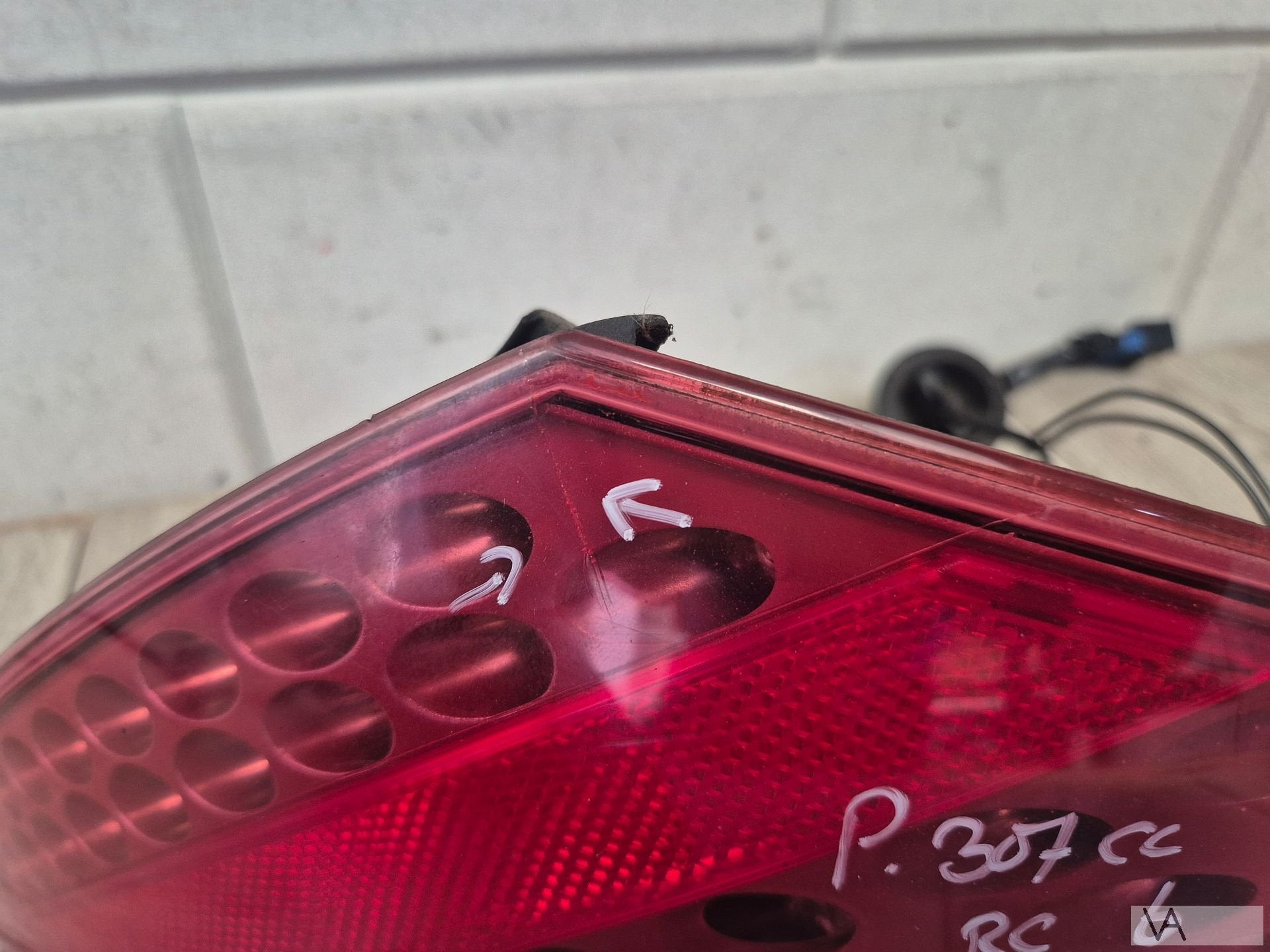 Achterlicht rechts van Peugeot 307 cc 2004 -2009 carrosserie, Auto-onderdelen, Verlichting, Gebruikt, -, -, Ophalen of Verzenden