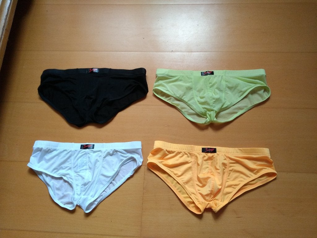 4x half doorschijnende slip bikinislip kinky maat S Score, Verzenden, Overige kleuren, Score Sports, Slip