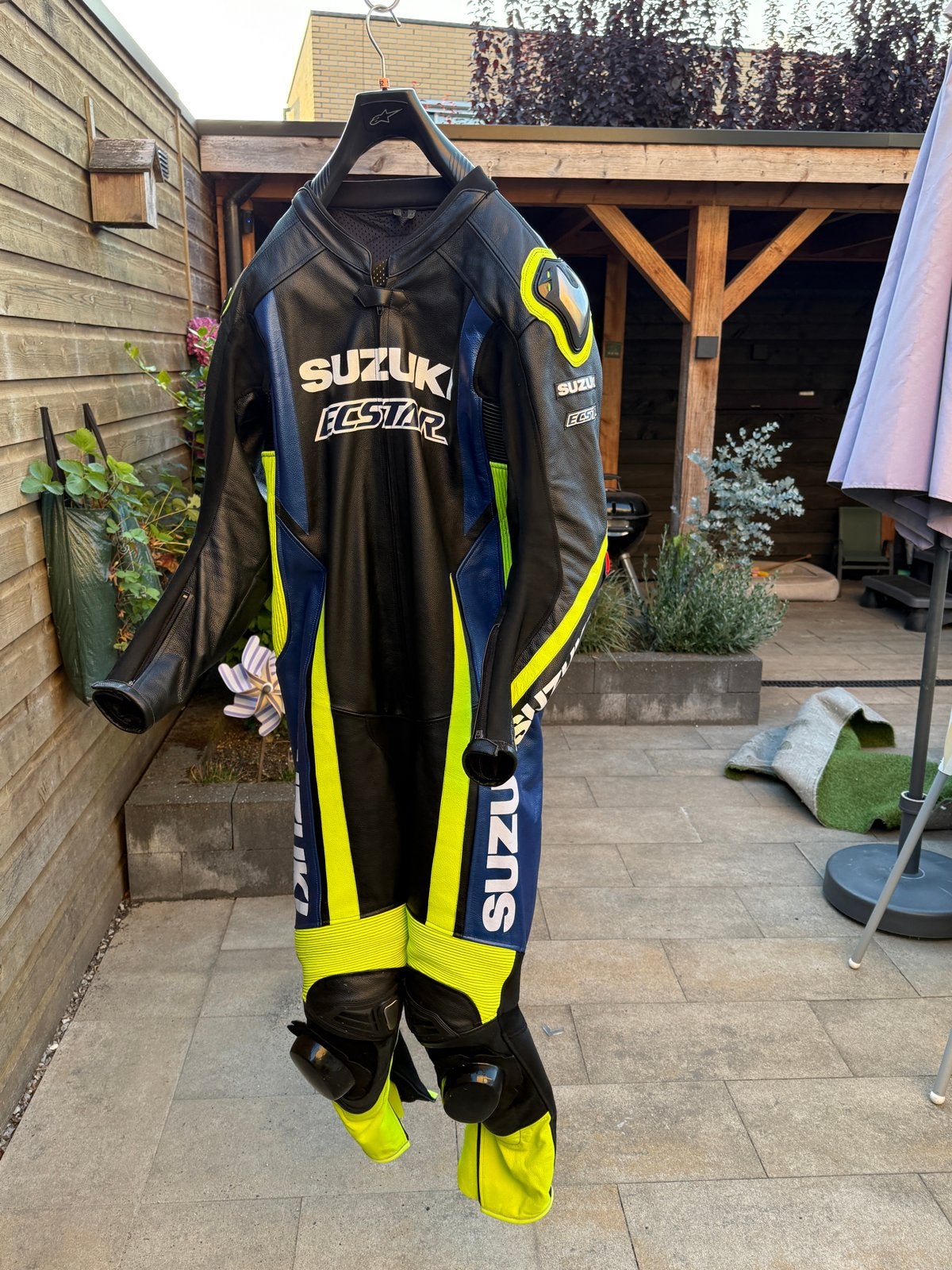 Suzuki Ecstar 1-delig motorpak - Maat 54, Motoren, Kleding | Motorkleding, Overall, Heren, Tweedehands, Ophalen