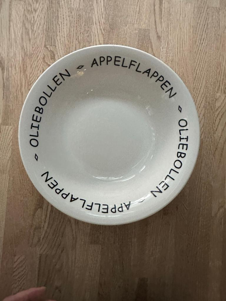 Oliebollen en appelflappen schaal, Ophalen of Verzenden