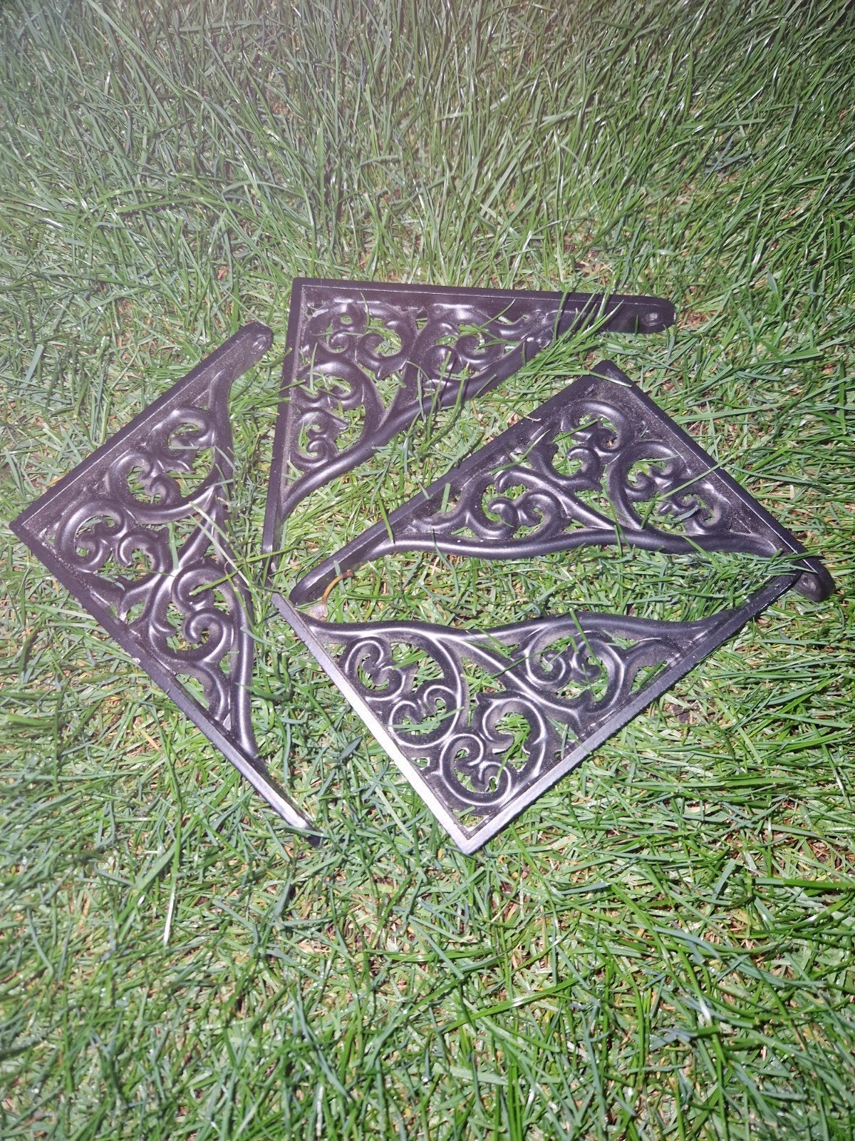 Decoratieve gietijzeren plankdragers - 4 stuks, Ophalen of Verzenden, Nieuw