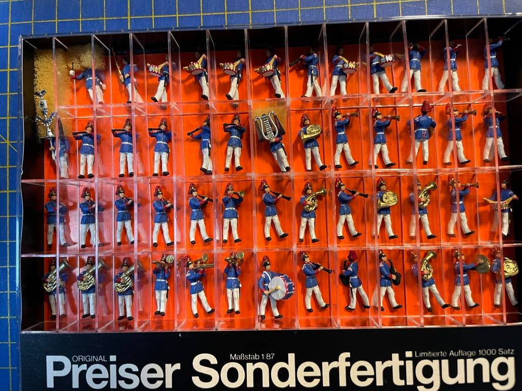 Preiser 0269 Preusische muziek Corps HO schaal 1:87 NIEUW, Overige merken, Verzenden, Gelijkstroom of Wisselstroom, Overige typen