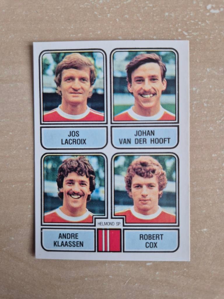 Panini Voetbal 82 Lacroix Klaassen Helmond Sport, Ophalen of Verzenden, Zo goed als nieuw, Buitenlandse clubs, Poster, Plaatje of Sticker