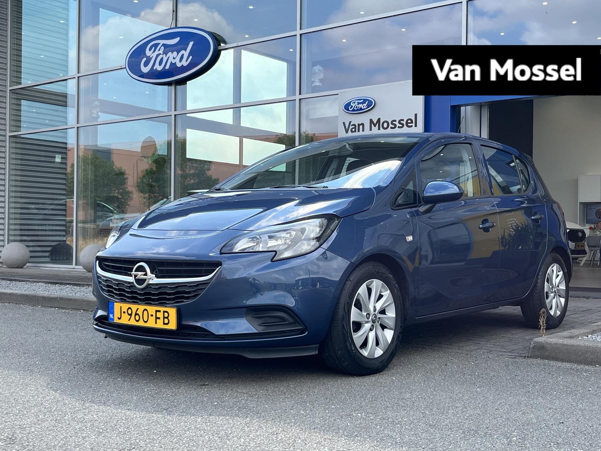 Opel Corsa 1.2 | Airco | Radio | Trekhaak |, Voorwielaandrijving, 12 maanden, Gebruikt, Blauw