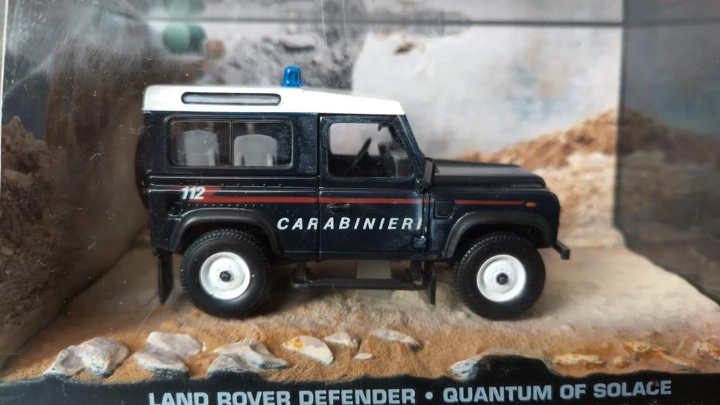 Land Rover Defender Carabinieri 1:43 007 James Bond Pol, Overige merken, Auto, Verzenden, Nieuw