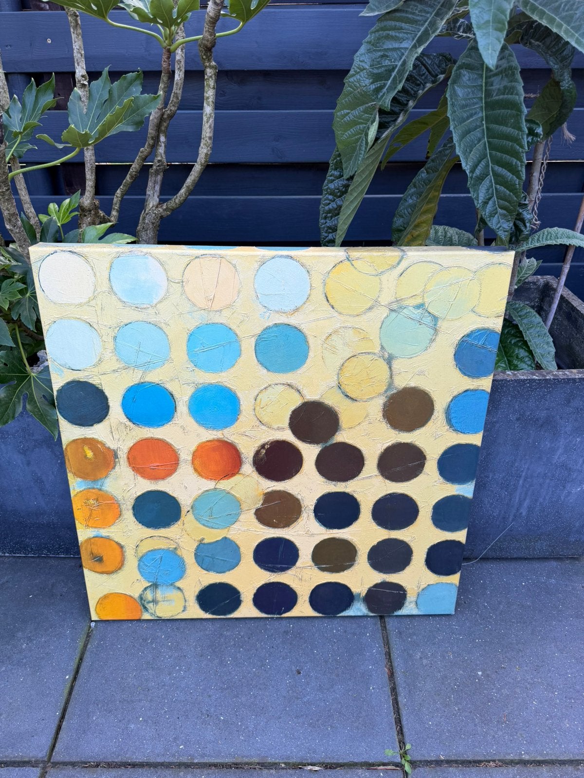 Ikea vintage schilderij 76x76, Ophalen, Schilderij