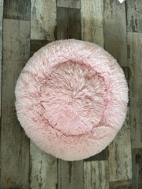 Hondenmandje, fluffy roze donutmodel, Ophalen of Verzenden, Nieuw, Pluche