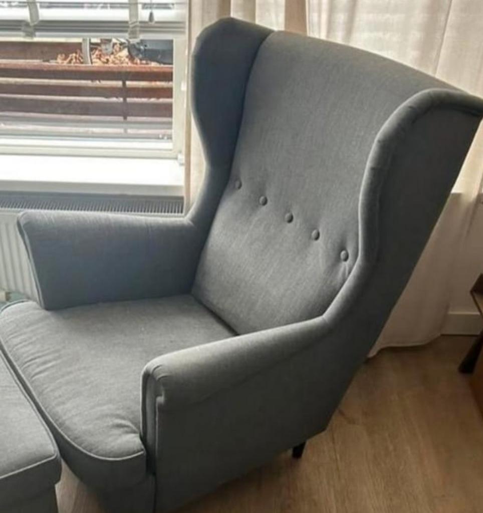 Strandmon ikea fauteuil, Ophalen, Gebruikt, Eenpersoons, 75 tot 100 cm