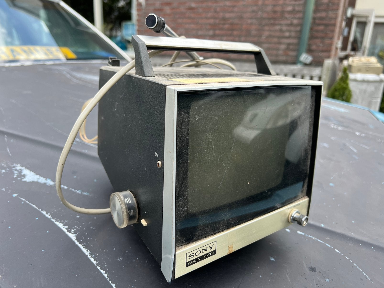 Vintage Sony Solid State transistor TV, Audio, Tv en Foto, Televisies, Ophalen, Niet werkend, 50 Hz, Sony