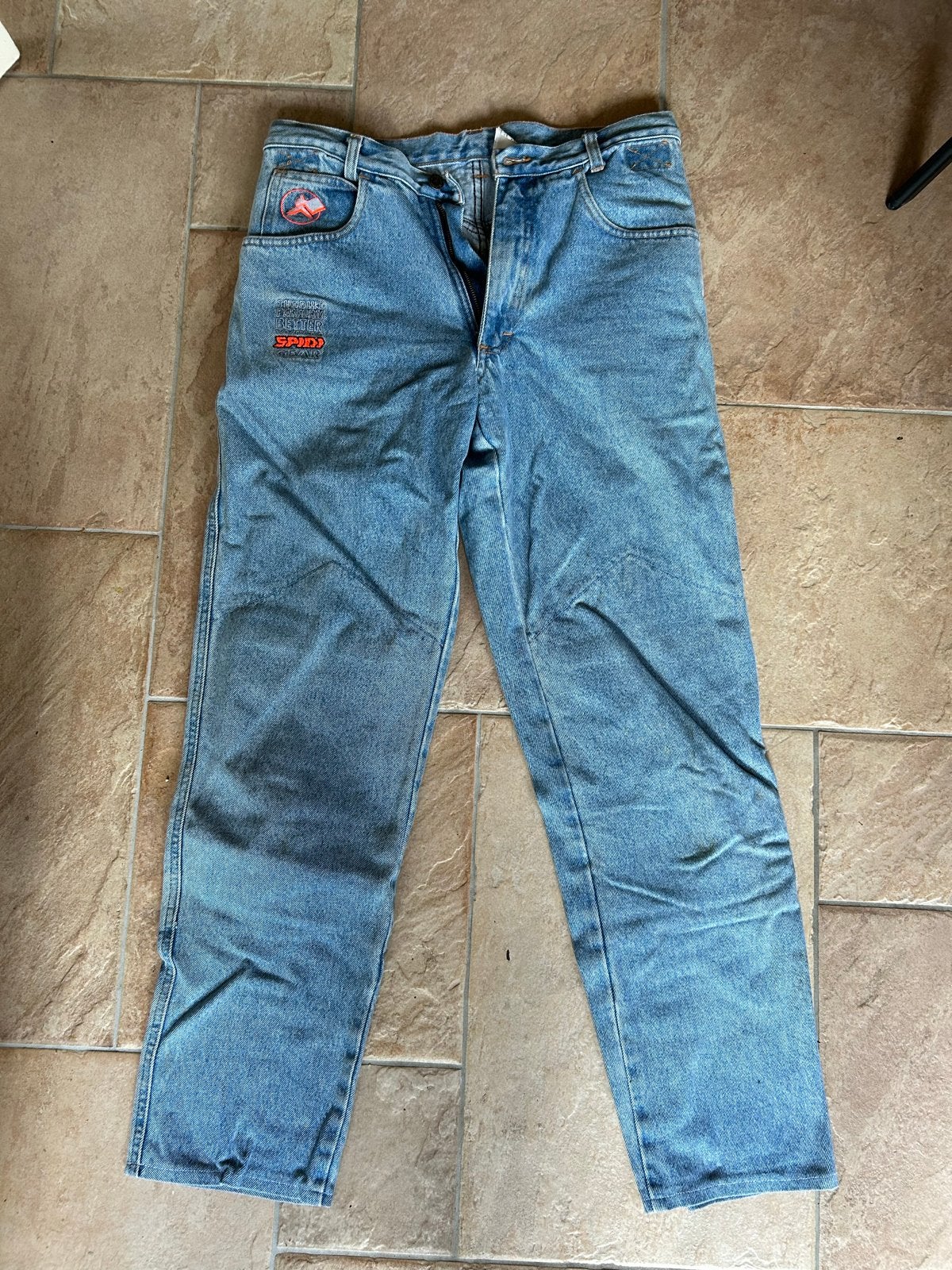 Motorjeans met Kevlar versteviging - Maat 48, Ophalen, Gedragen, Blauw, Overige jeansmaten