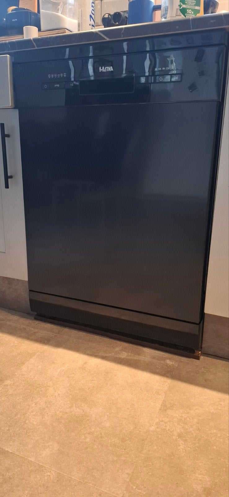 Vrijstaande Vaatwasser - Zwart - 44dB - 14 couverts., Witgoed en Apparatuur, Vaatwasmachines, Ophalen, 60 cm of meer, Zo goed als nieuw