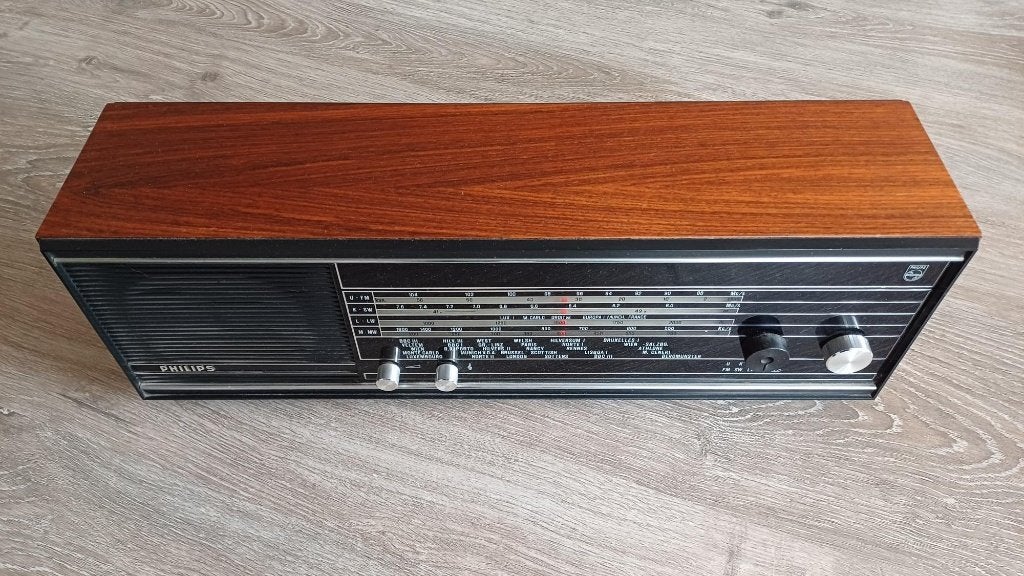 Vintage Philips FM-SW-LW-MW Radio 22RB382, Ophalen of Verzenden, Gebruikt, Radio