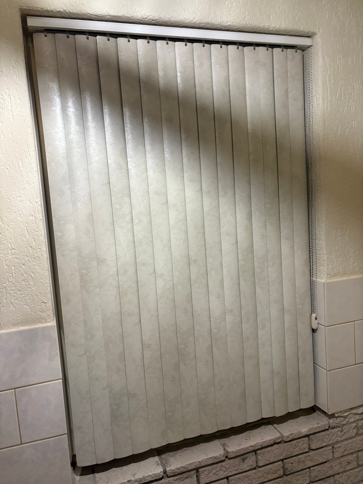 Lamellen wit marmerkleur 91x134cm en 185x135cm, Ophalen, Gebruikt, Wit, Lamellen