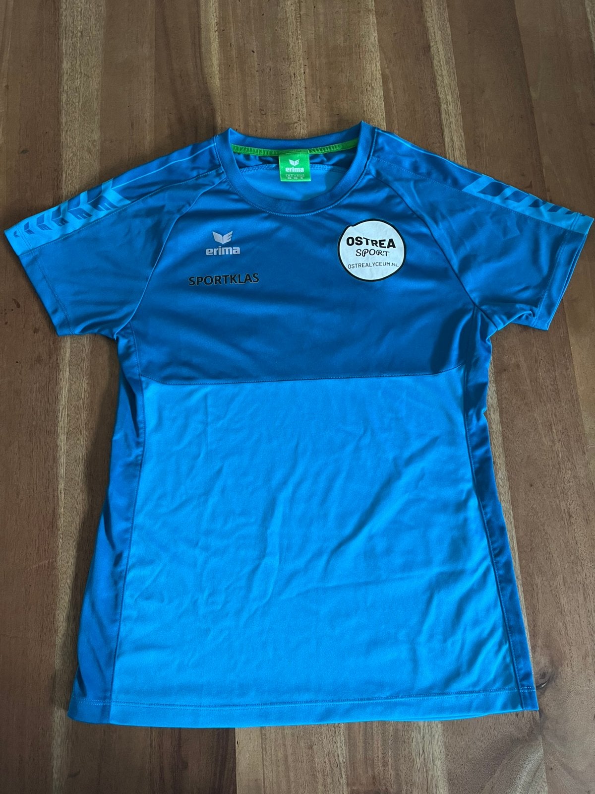 Gymshirt sportklas Ostrea Lyceum S, Blauw, Ophalen of Verzenden, Zo goed als nieuw, Voetbal