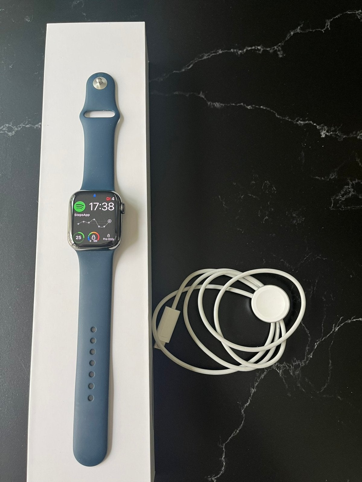 Apple Watch Series 7 41mm kast RVS Grafiet Wi-Fi + Cellular, Sieraden, Tassen en Uiterlijk, Smartwatches, Ophalen of Verzenden