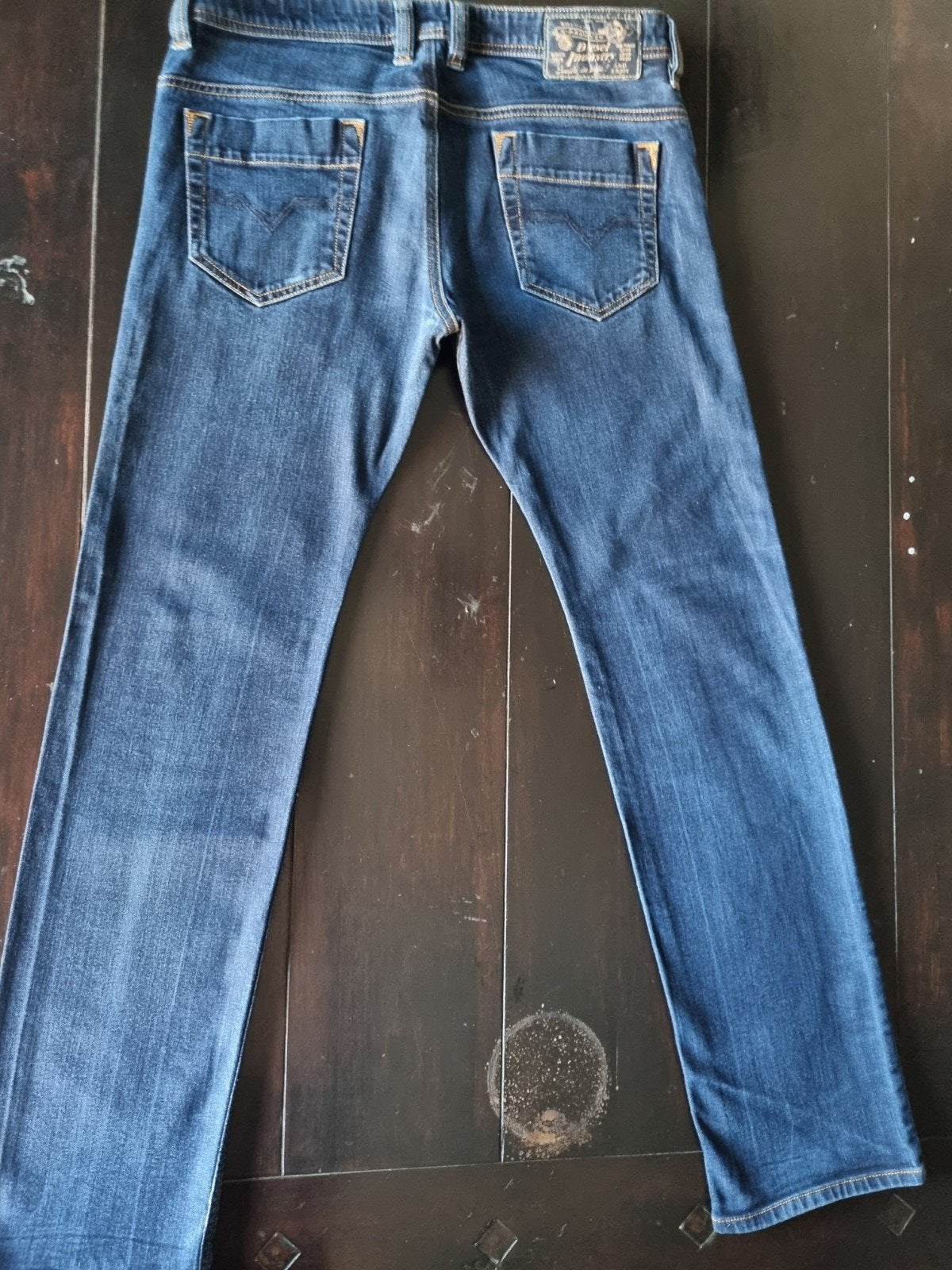 ZGAN CLASSIC DIESEL SAFADO SLIM STRAIGHT STRETCH JEANS 33/32, Kleding | Heren, Ophalen of Verzenden, Zo goed als nieuw, Blauw