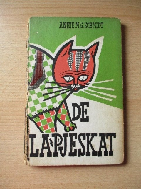 Annie M.G.Schmidt boek De lapjeskat 1954 - 1ste druk, Ophalen of Verzenden, Gelezen, Fictie algemeen