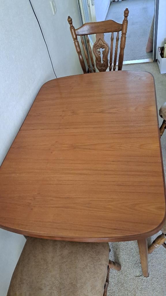 Eettafel, Huis en Inrichting, Tafels | Eettafels, Ophalen, Gebruikt, 100 tot 150 cm, 50 tot 100 cm