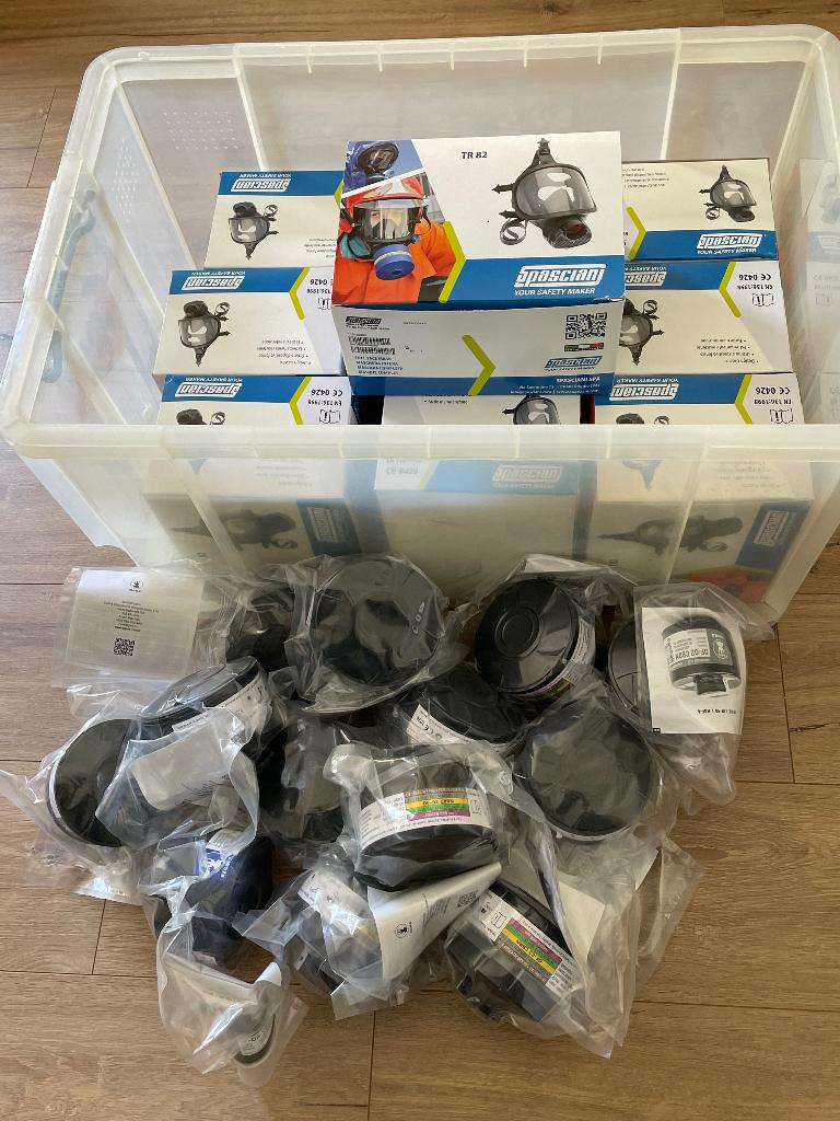 9 Gelaatsmasker en 13 combinatiefilters, Doe-het-zelf en Verbouw, Ophalen, Nieuw, Volgelaatsmaskers