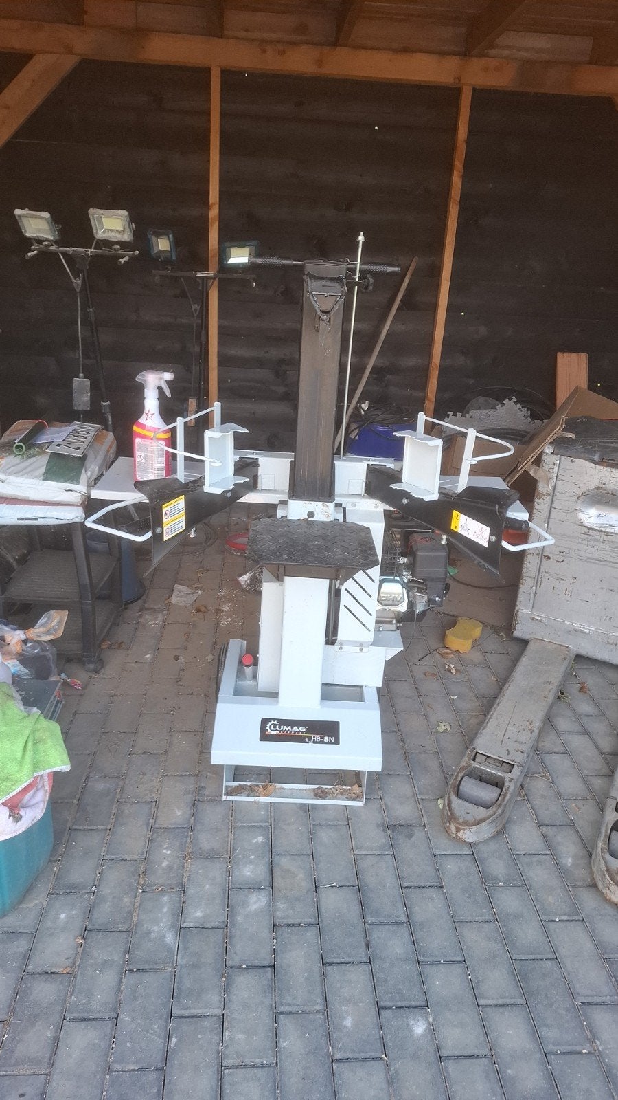 Houtklover benzine lumag hb8n 8 ton, Tuin en Terras, Ophalen, Nieuw, Lumag