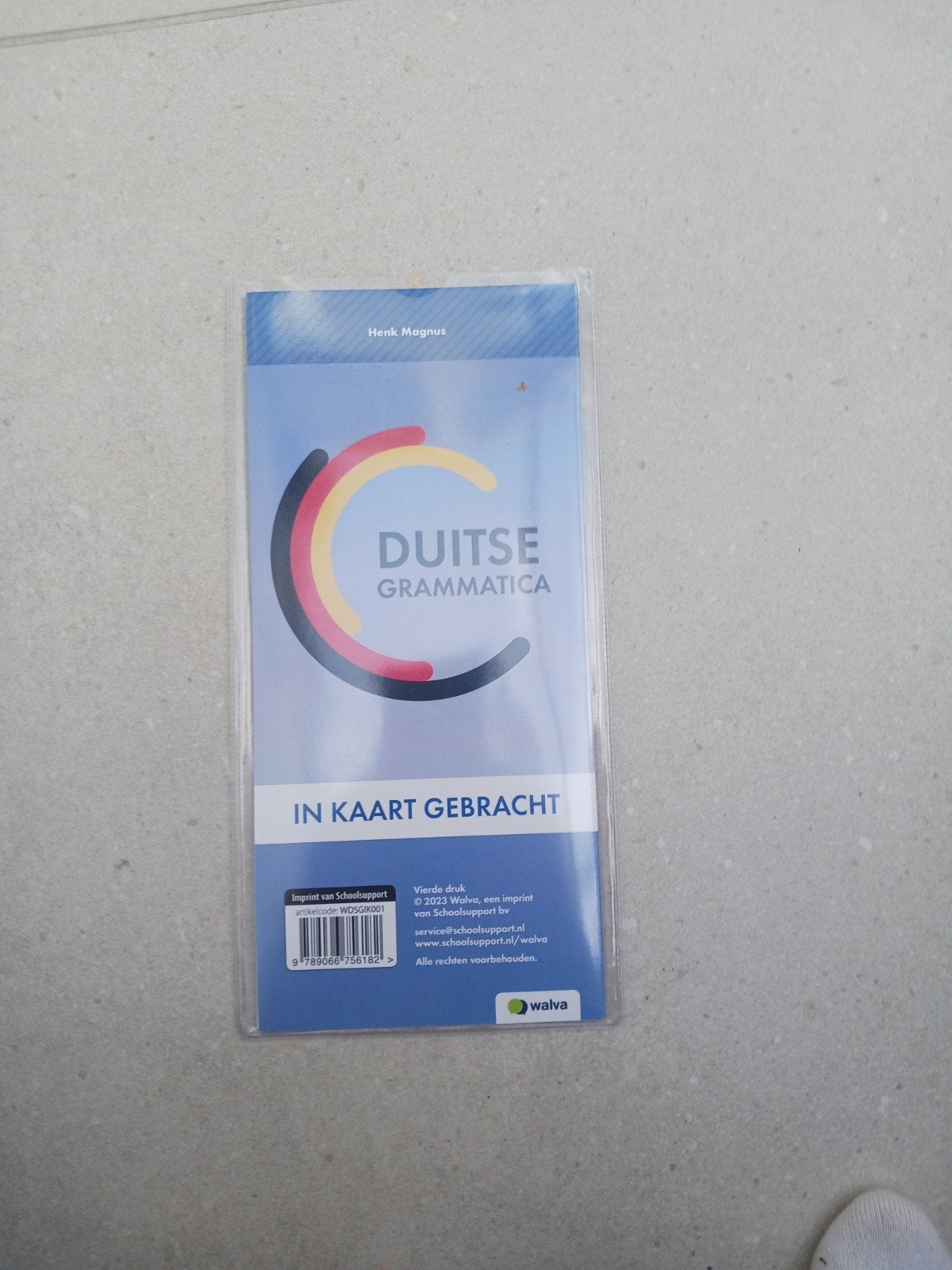 Nieuwe Duits grammatica kaart 4e druk, Ophalen of Verzenden, Zo goed als nieuw