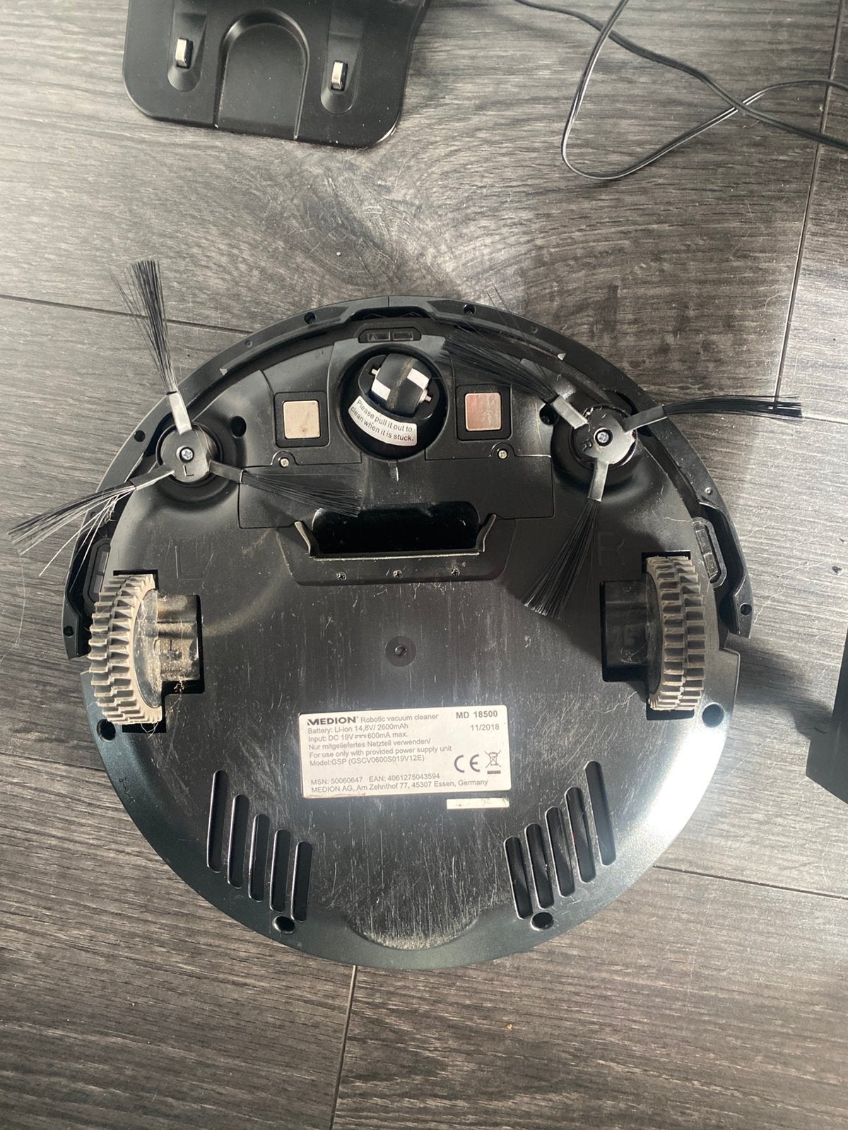 Medion robotstofzuiger, Witgoed en Apparatuur, Ophalen of Verzenden, Zo goed als nieuw, Robotstofzuiger