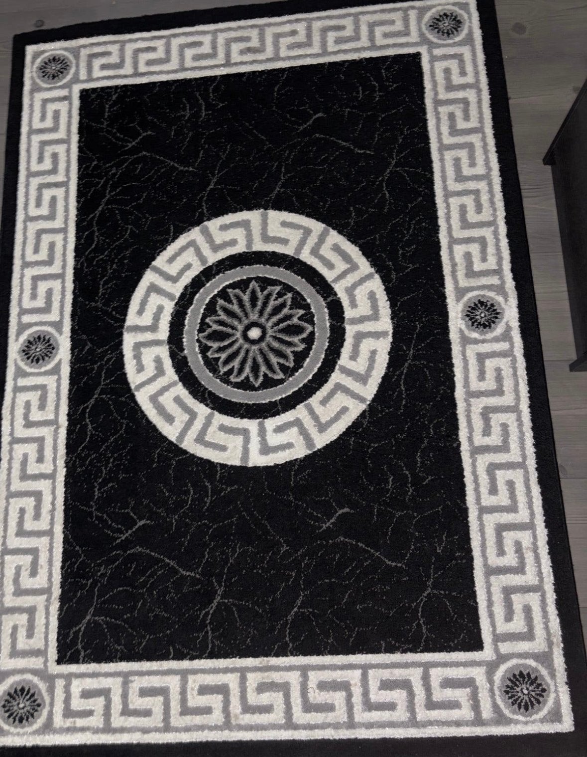 zwart vloerkleed, Ophalen, 100 tot 150 cm, Zwart, 50 tot 100 cm