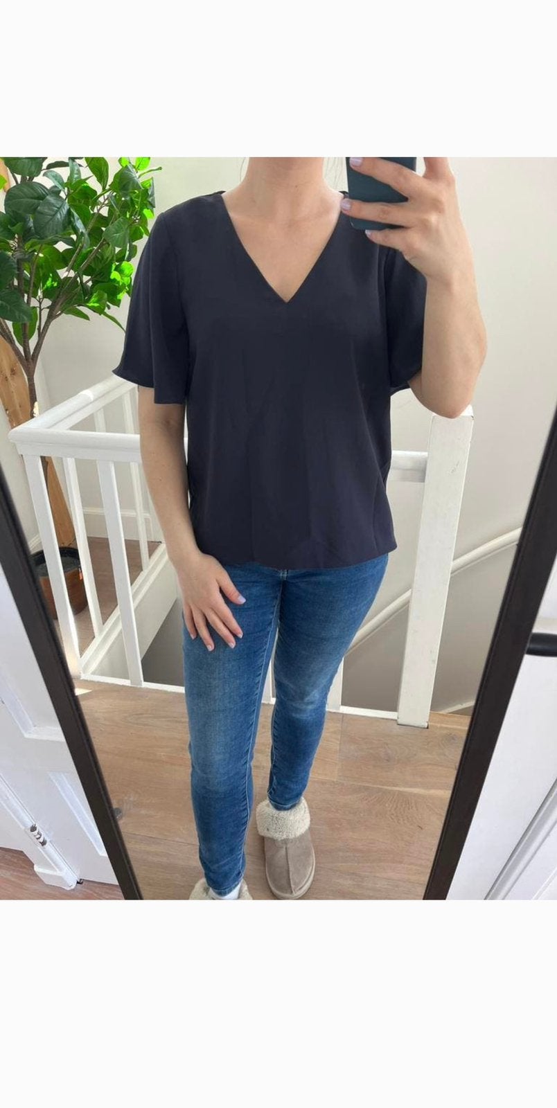 Blouse H&M blauw maat S / 36, H&M, Blauw, Ophalen of Verzenden, Zo goed als nieuw