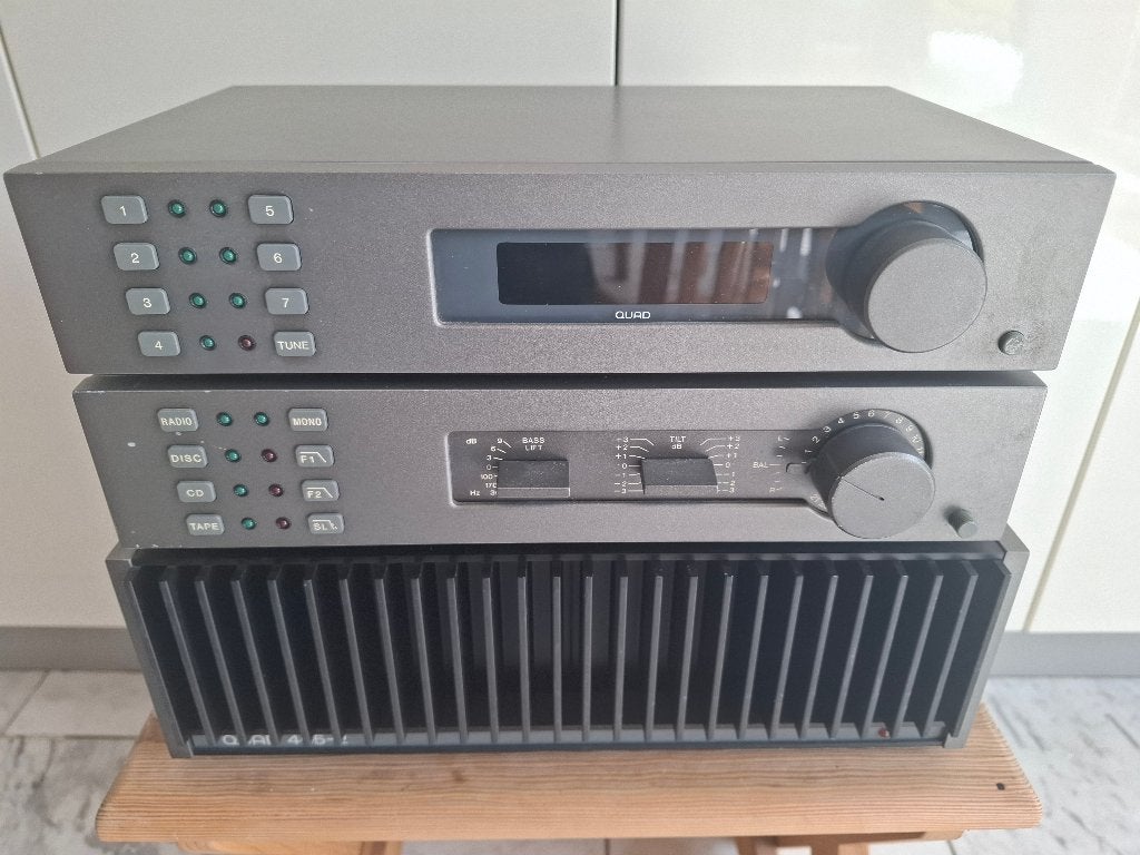 Quad 405-ii set met Quad 44 en Quad 34 en Quad FM4, Ophalen, Gebruikt, Overige merken
