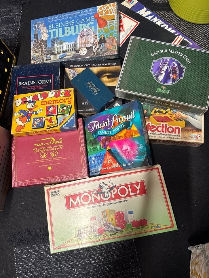 Diverse Gezelschapsspellen - Monopoly, Trivial Pursuit, etc., Een of twee spelers, Ophalen, Gebruikt