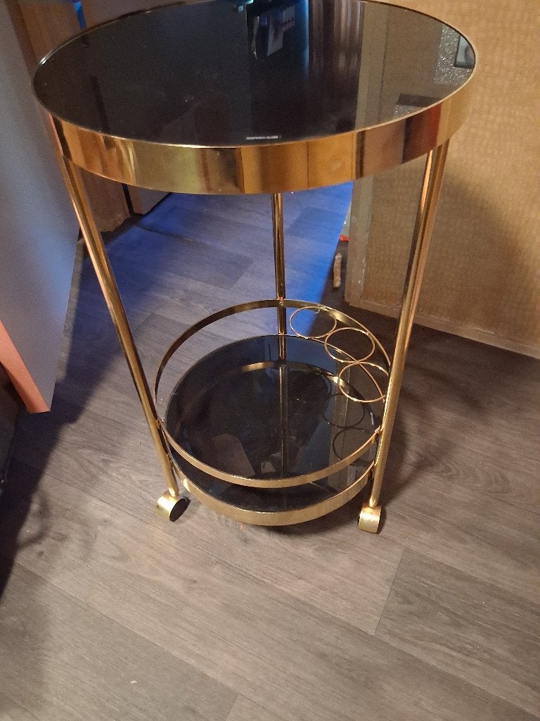 Rond drankbarretje, Huis en Inrichting, Woonaccessoires | Overige, Ophalen, Zo goed als nieuw