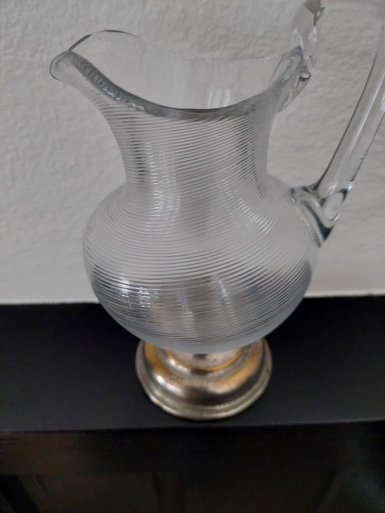Oud Fries draadglas melkkan., Ophalen of Verzenden