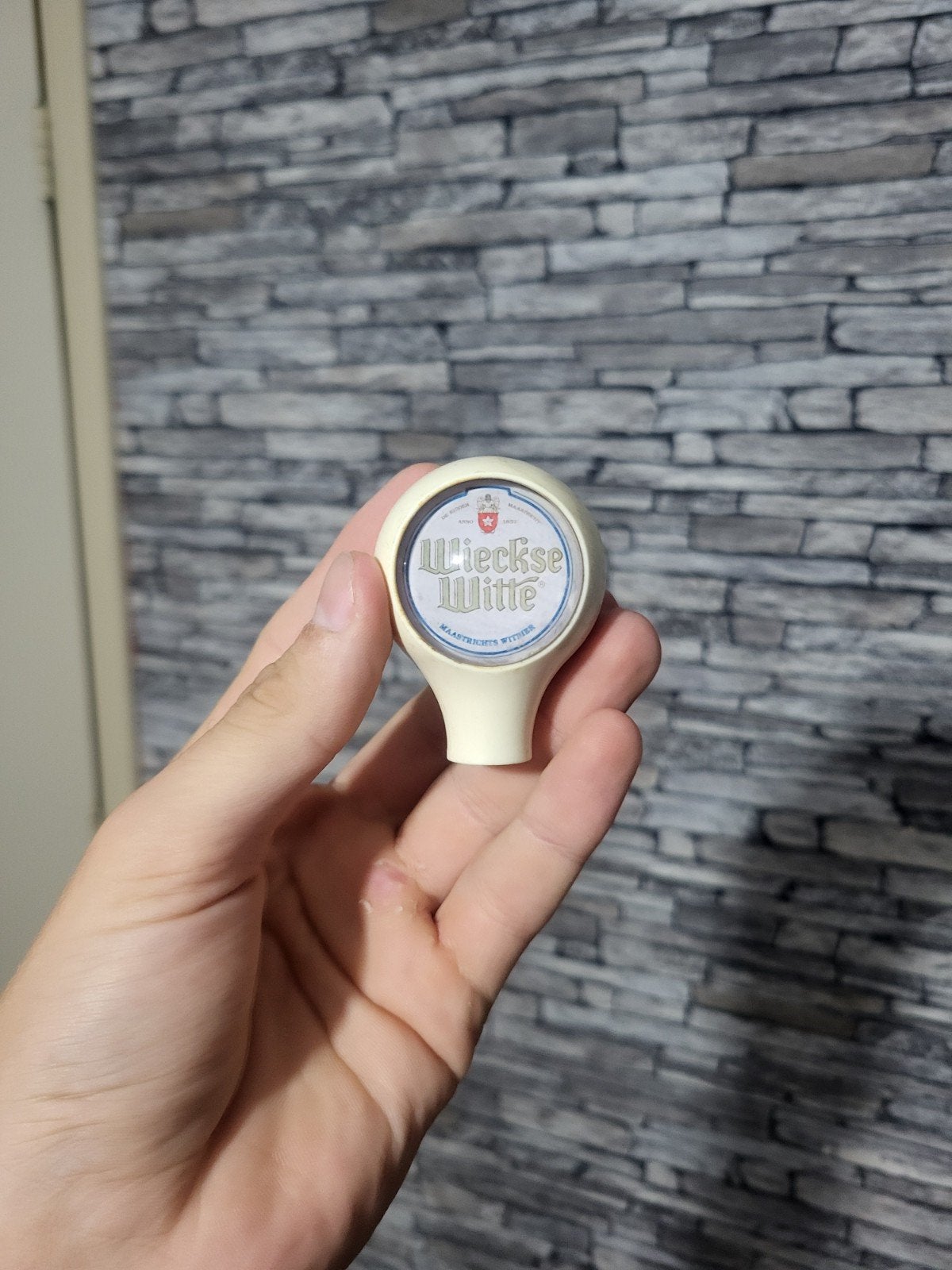 Wieckse Witte Tapknop - Maastrichts Witbier, Ophalen of Verzenden, Zo goed als nieuw