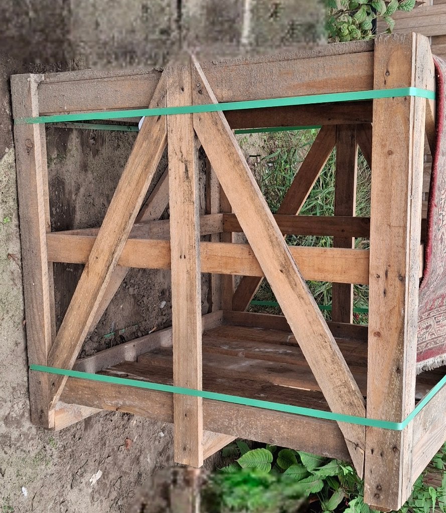 Gratis stevige pallet kist voor opslag van bijv hout, Ophalen, Gebruikt, 100 cm of meer, 60 cm of meer