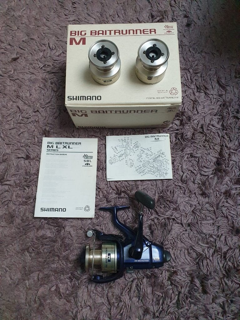Shimano big baitrunner m, Ophalen, Zo goed als nieuw, Molen